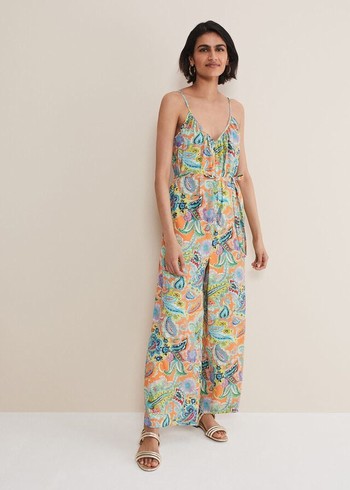 Phase Eight Lou Printed Paisley Boilersuit Jumpsuit Multicolor Australia | WQ1895432